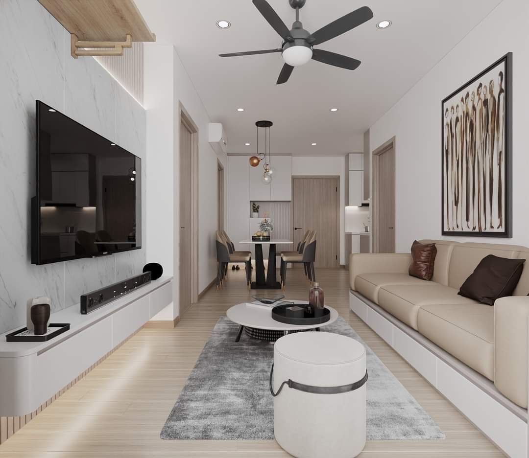 Nội thất Chung Cư Ocean Park – 55m2 – 2PN